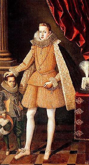 Rodrigo de Villandrando Portrait of infante Felipe (future Phillip IV) with dwarf Soplillo Germany oil painting art